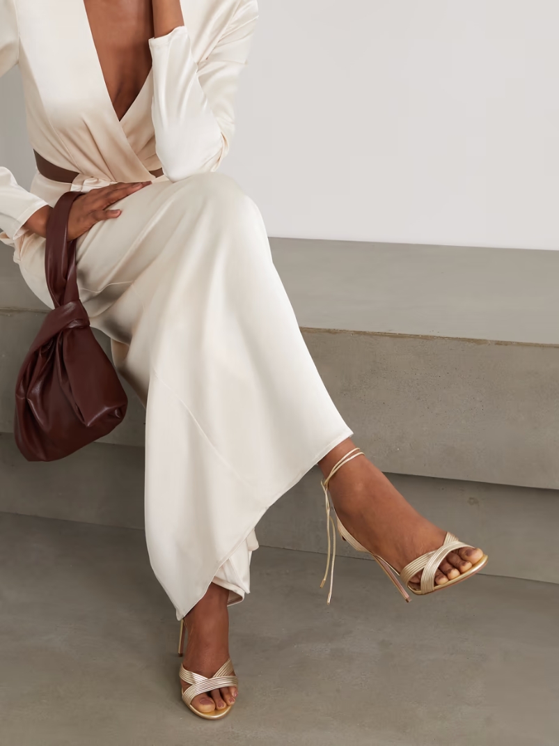 Ari 105 metallic leather sandals