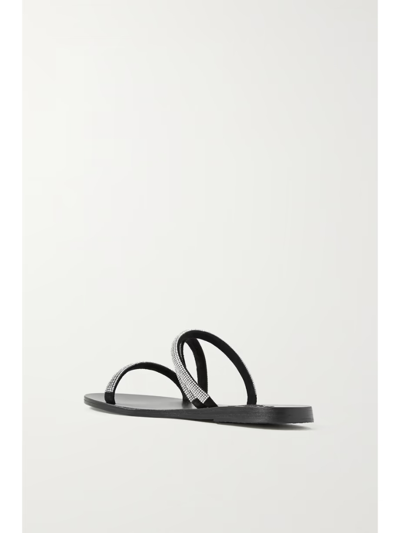 Polytimi Diamante crystal-embellished suede sandals Polytimi Diamante crystal-embellished suede sandals