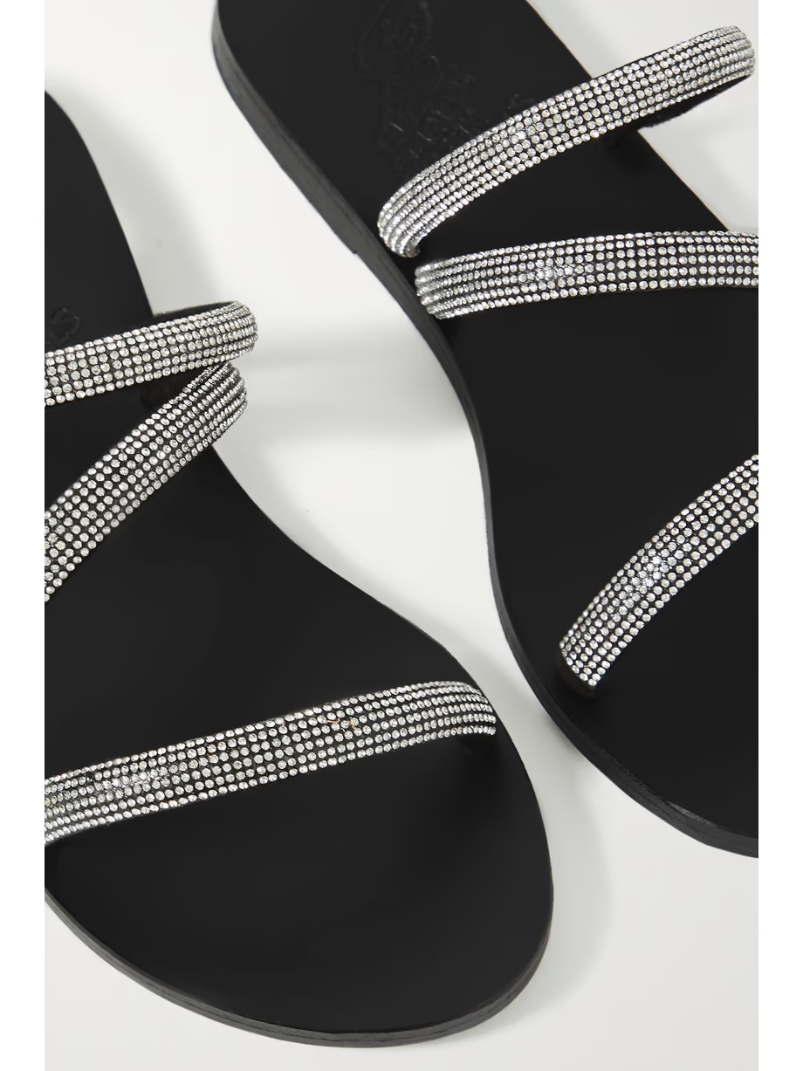 Polytimi Diamante crystal-embellished suede sandals Polytimi Diamante crystal-embellished suede sandals