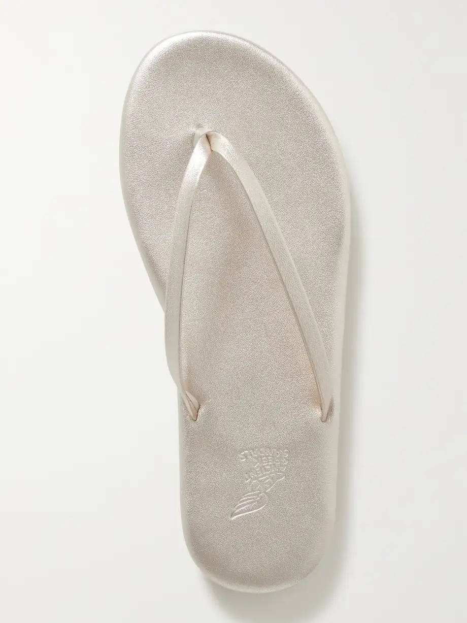 Saionara metallic leather flip flops Saionara metallic leather flip flops