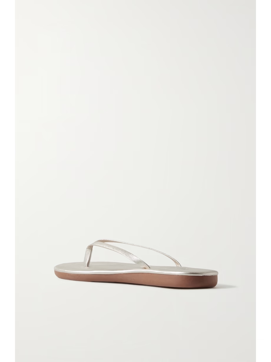 Saionara metallic leather flip flops Saionara metallic leather flip flops