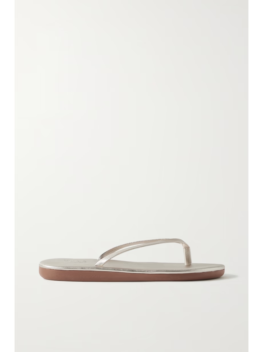 Saionara metallic leather flip flops Saionara metallic leather flip flops