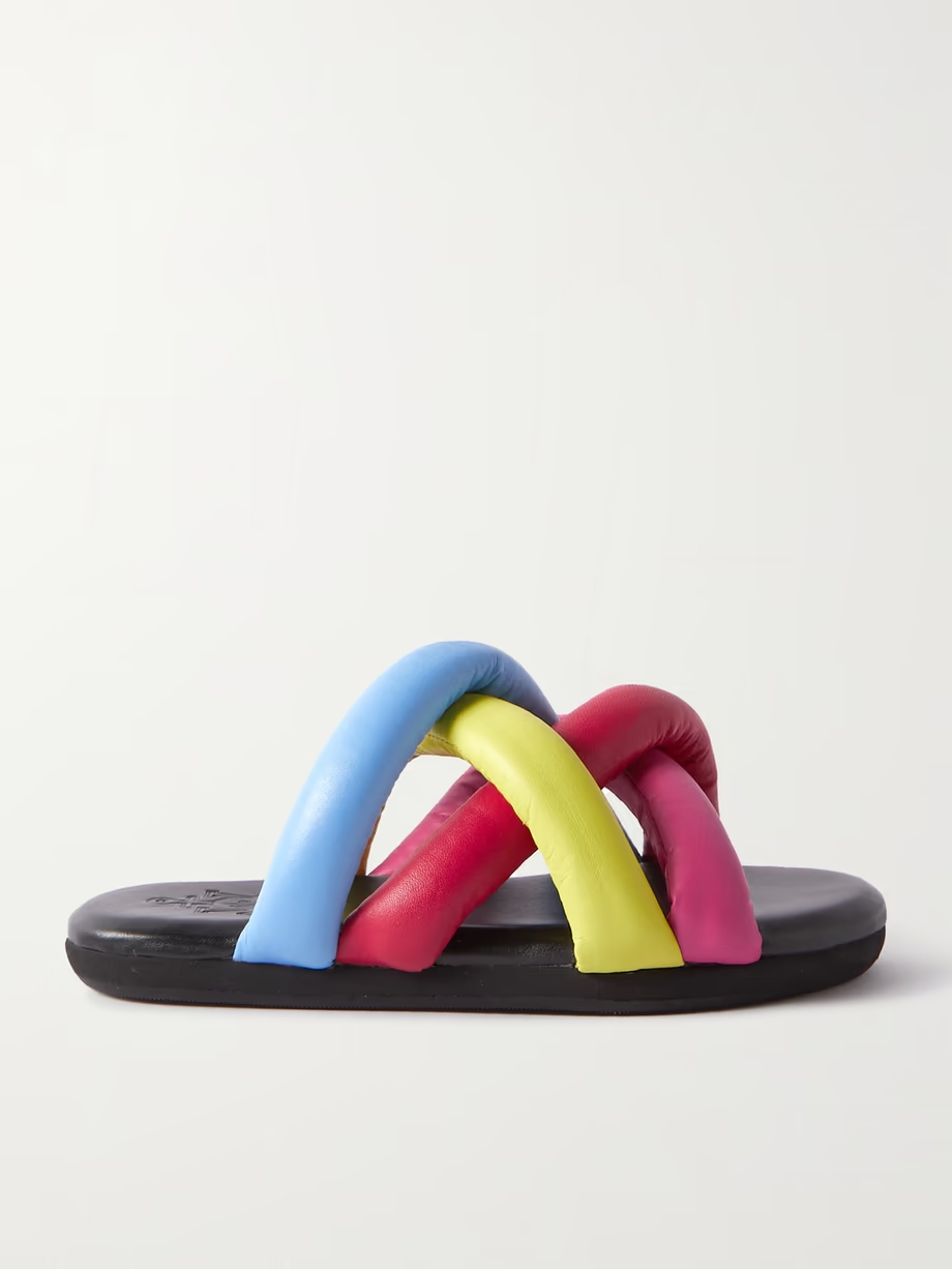 + JW Anderson Jbraided leather slides + JW Anderson Jbraided leather slides