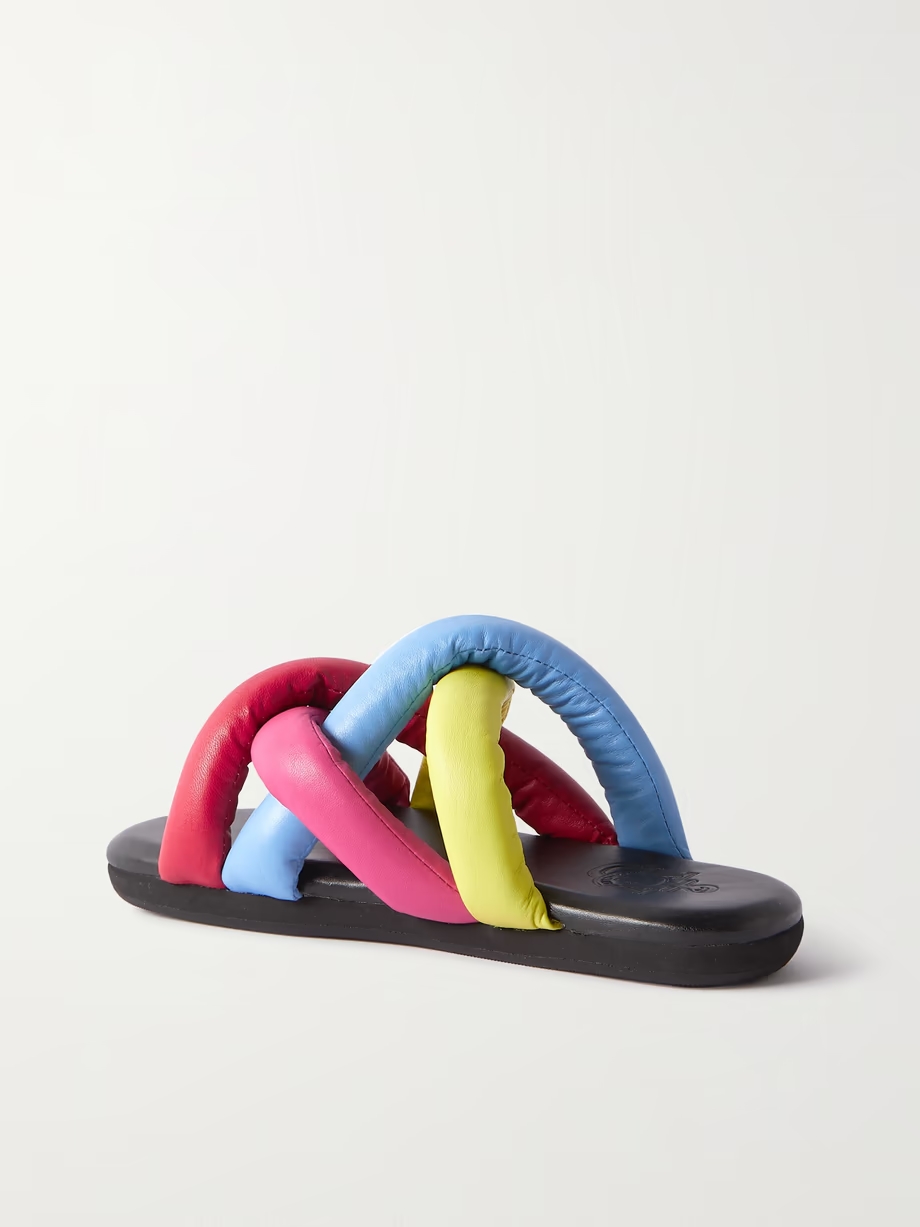 + JW Anderson Jbraided leather slides + JW Anderson Jbraided leather slides