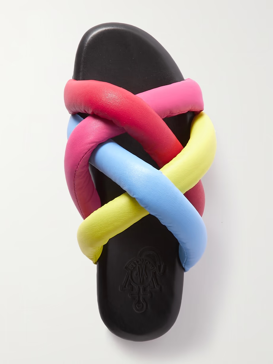 + JW Anderson Jbraided leather slides + JW Anderson Jbraided leather slides
