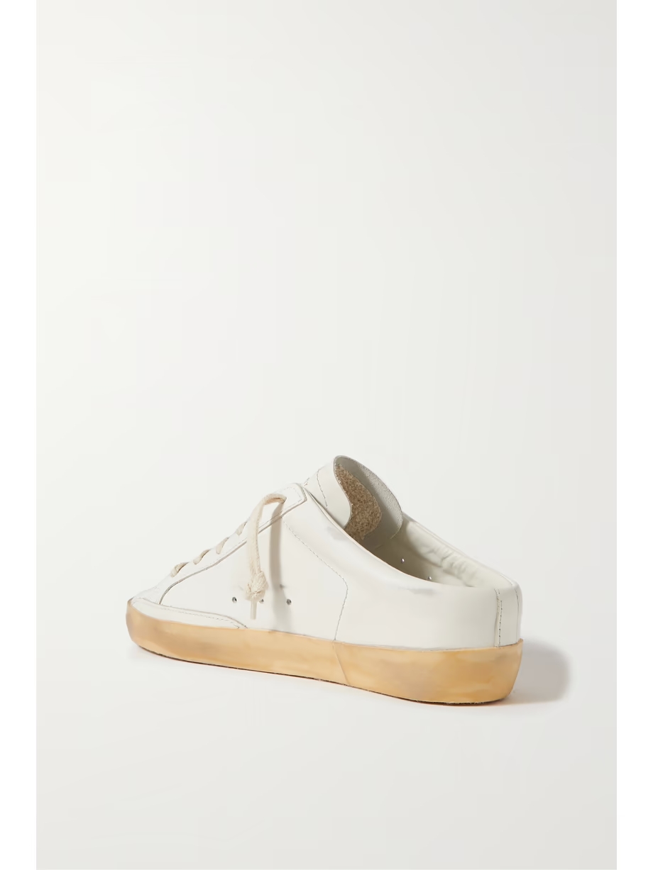 Superstar Sabot distressed leather slip-on sneakers Superstar Sabot distressed leather slip-on sneakers