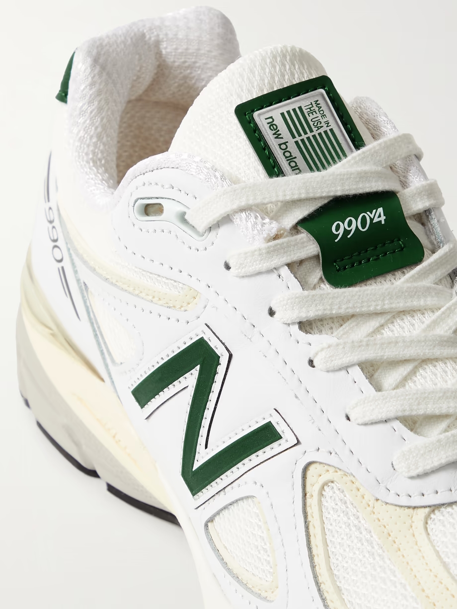 990v4 leather and mesh sneakers 990v4 leather and mesh sneakers