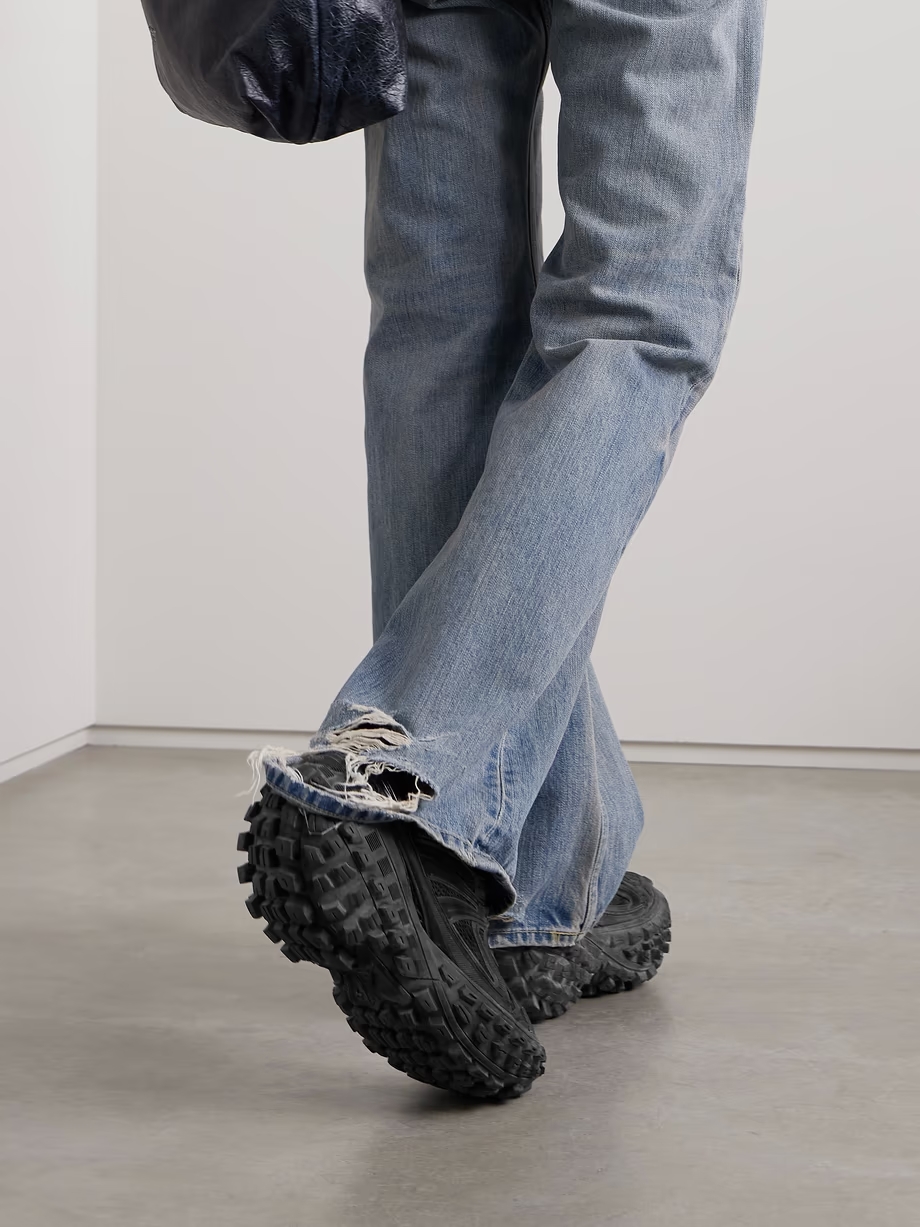 Bouncer mesh and rubber platform sneakers Bouncer mesh and rubber platform sneakers