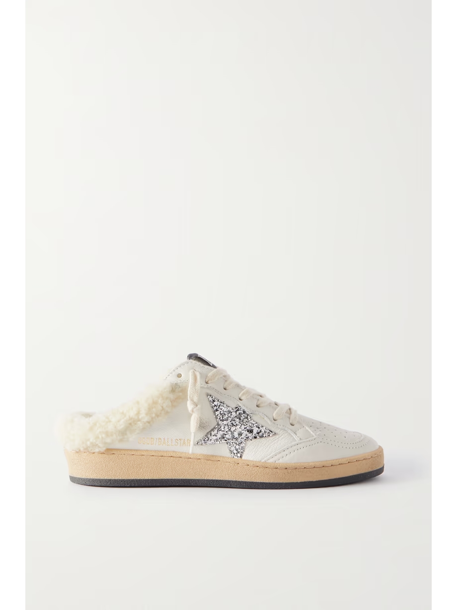 Ball Star Sabot shearling-lined leather slip-on sneakers Ball Star Sabot shearling-lined leather slip-on sneakers