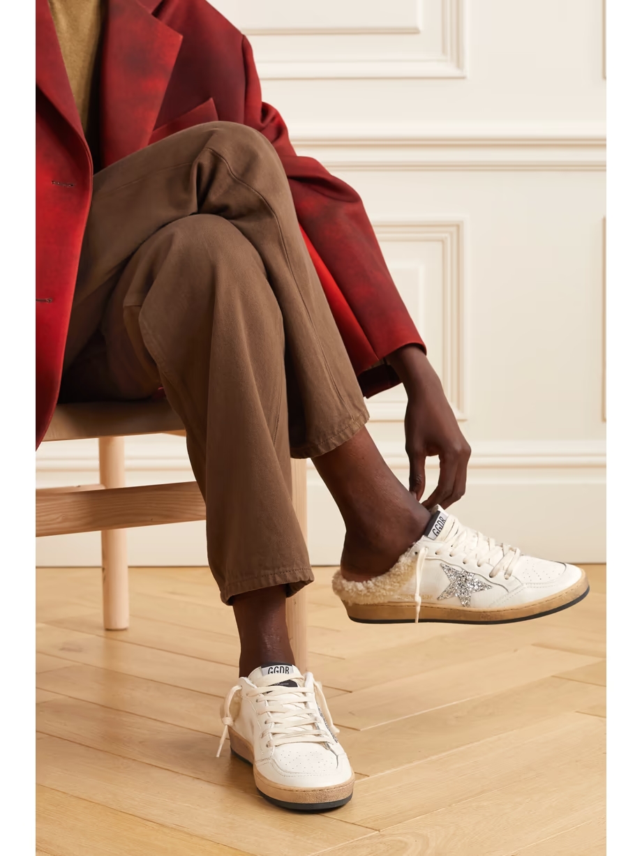 Ball Star Sabot shearling-lined leather slip-on sneakers Ball Star Sabot shearling-lined leather slip-on sneakers