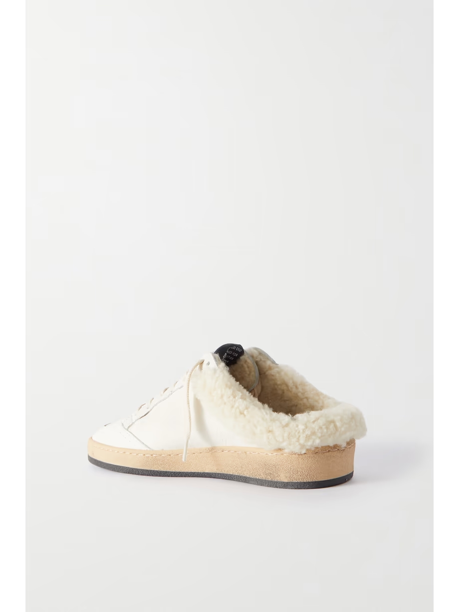 Ball Star Sabot shearling-lined leather slip-on sneakers Ball Star Sabot shearling-lined leather slip-on sneakers