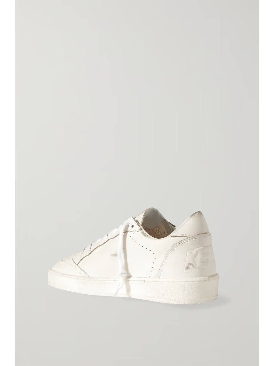 Ballstar distressed leather sneakers Ballstar distressed leather sneakers