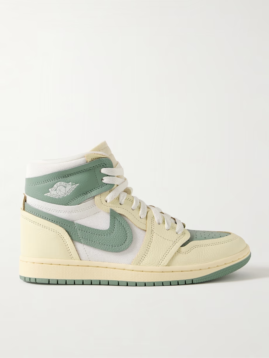 Air Jordan 1 High leather and twill sneakers Air Jordan 1 High leather and twill sneakers