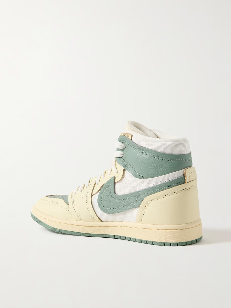 Air Jordan 1 High leather and twill sneakers Air Jordan 1 High leather and twill sneakers