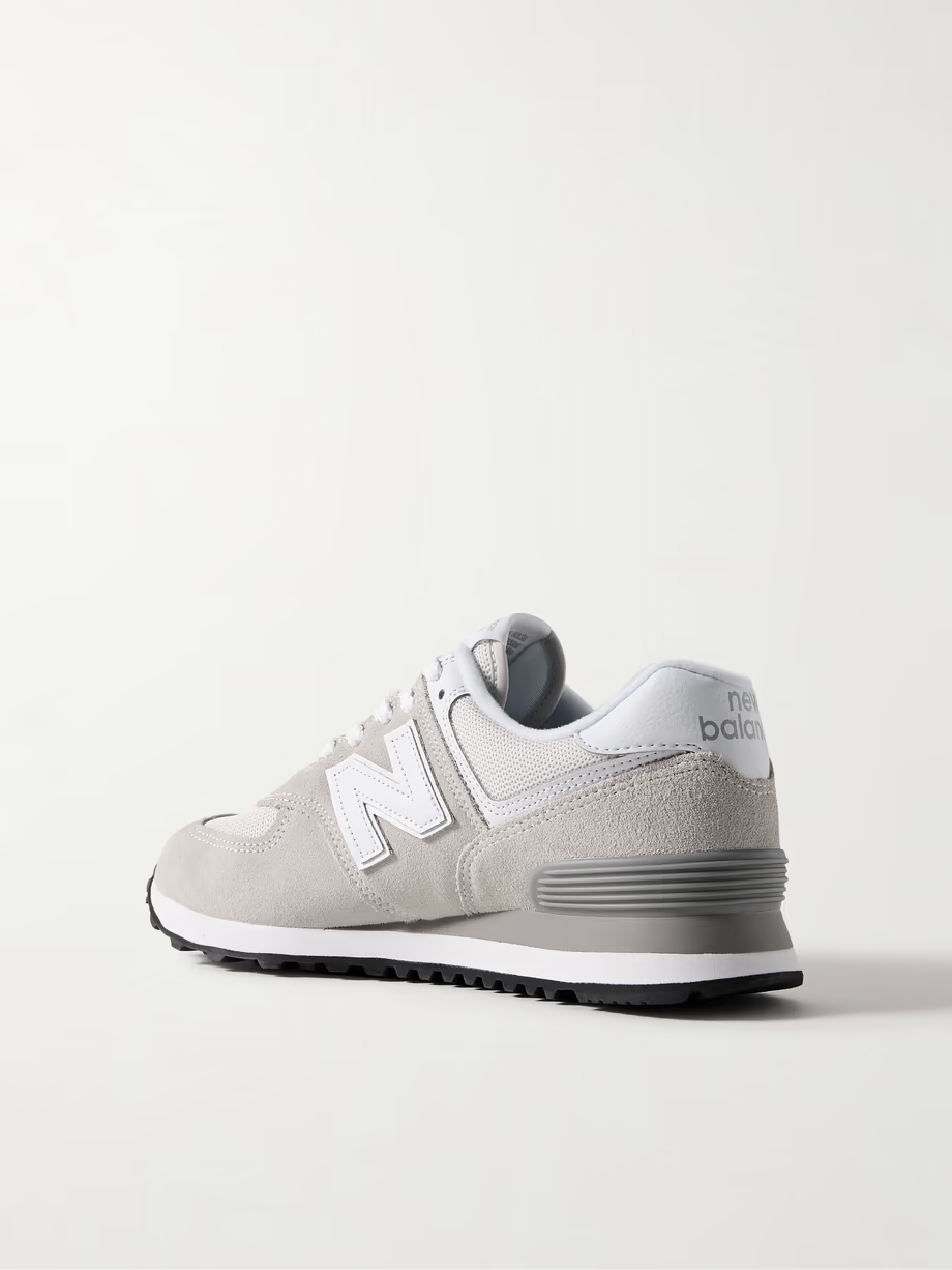 574 leather-trimmed suede and mesh sneakers 574 leather-trimmed suede and mesh sneakers