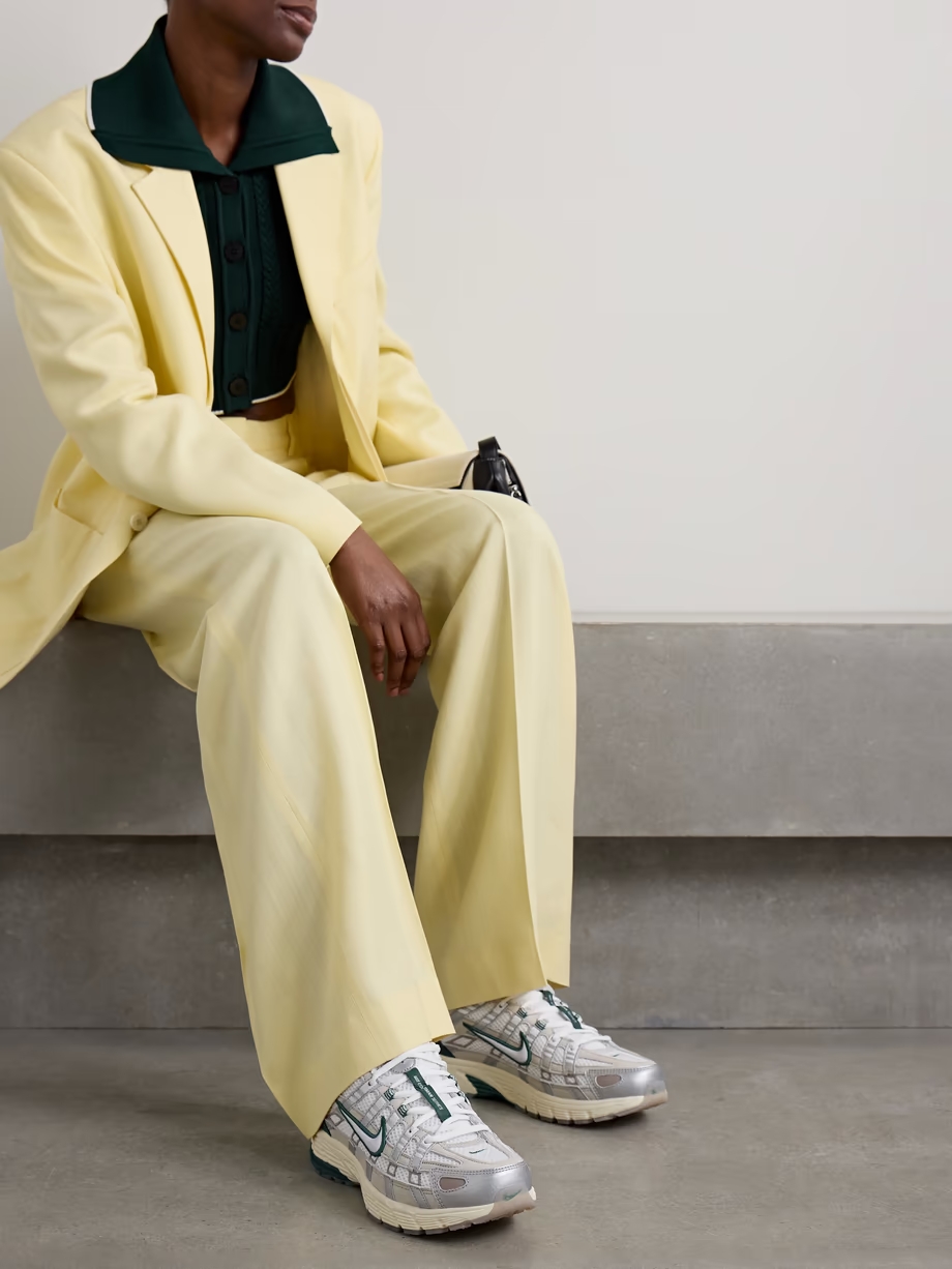 P-6000 PRM leather and mesh sneakers P-6000 PRM leather and mesh sneakers