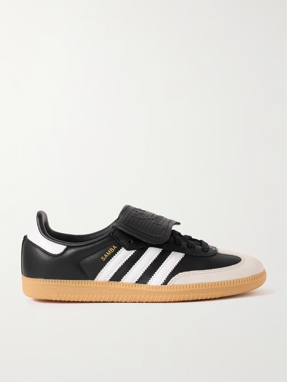 Samba LT nubuck-trimmed leather sneakers Samba LT nubuck-trimmed leather sneakers