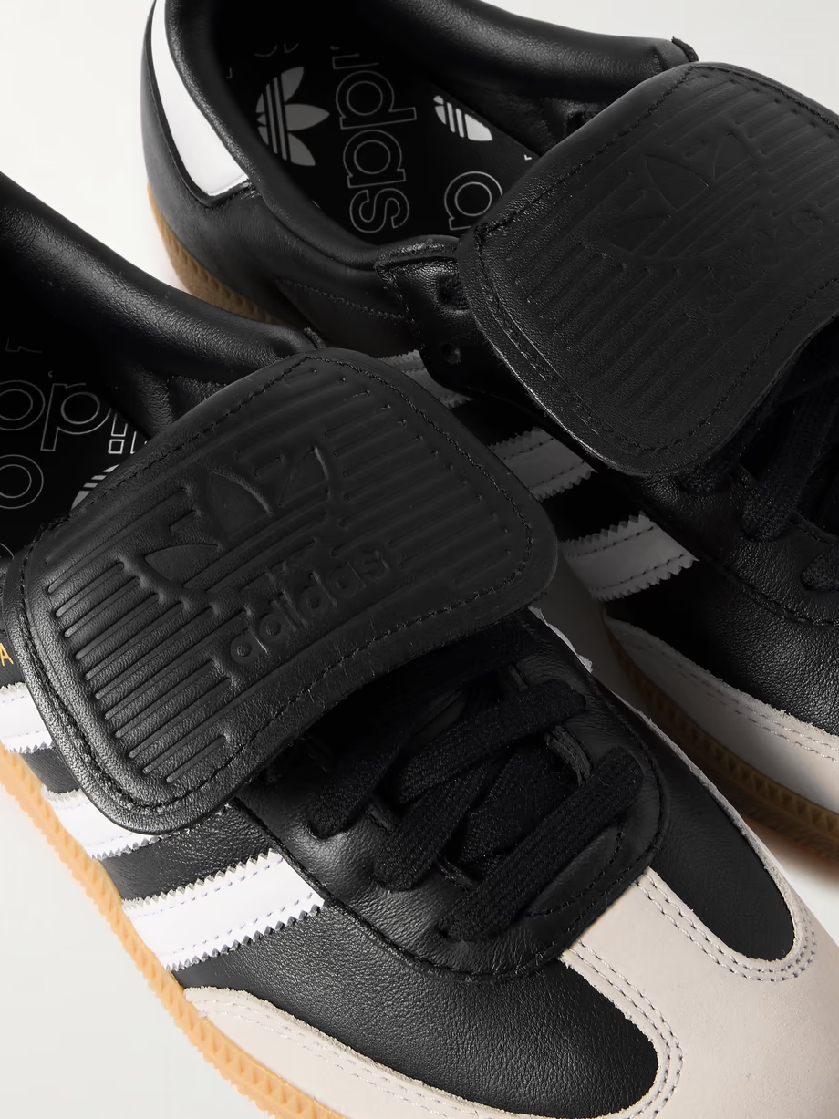 Samba LT nubuck-trimmed leather sneakers Samba LT nubuck-trimmed leather sneakers