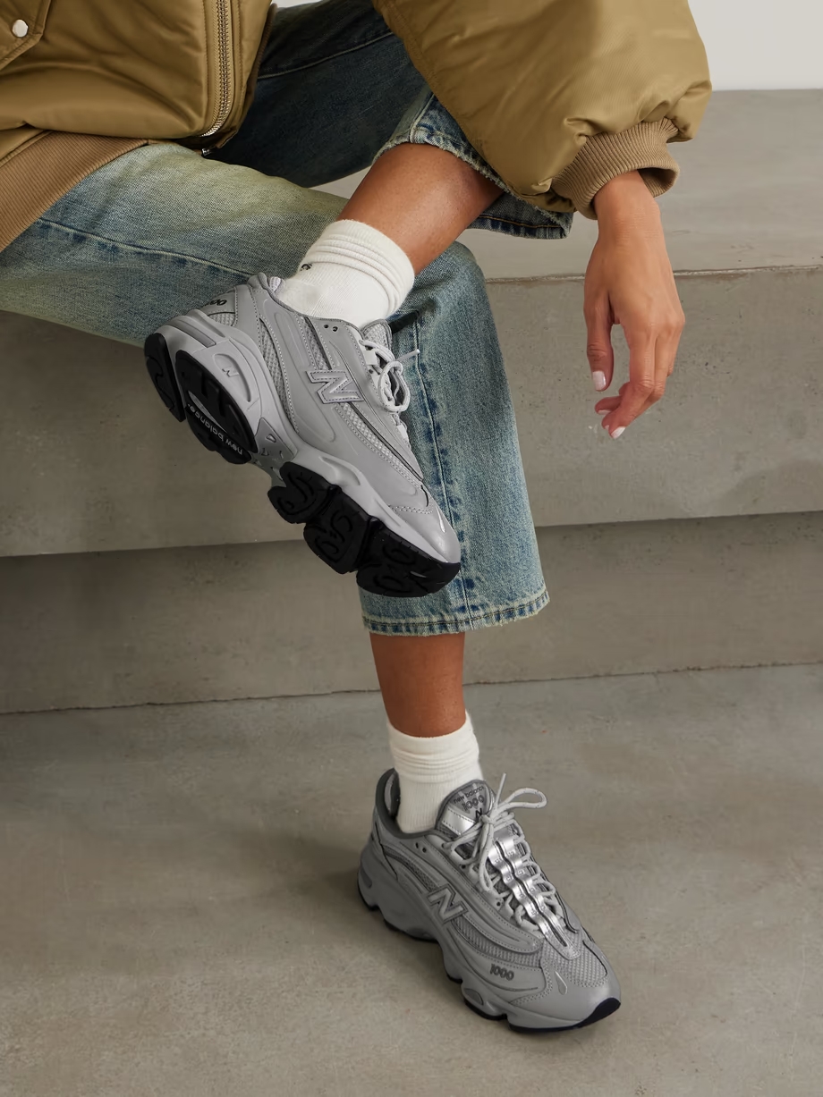 1000 SL leather and mesh sneakers 1000 SL leather and mesh sneakers