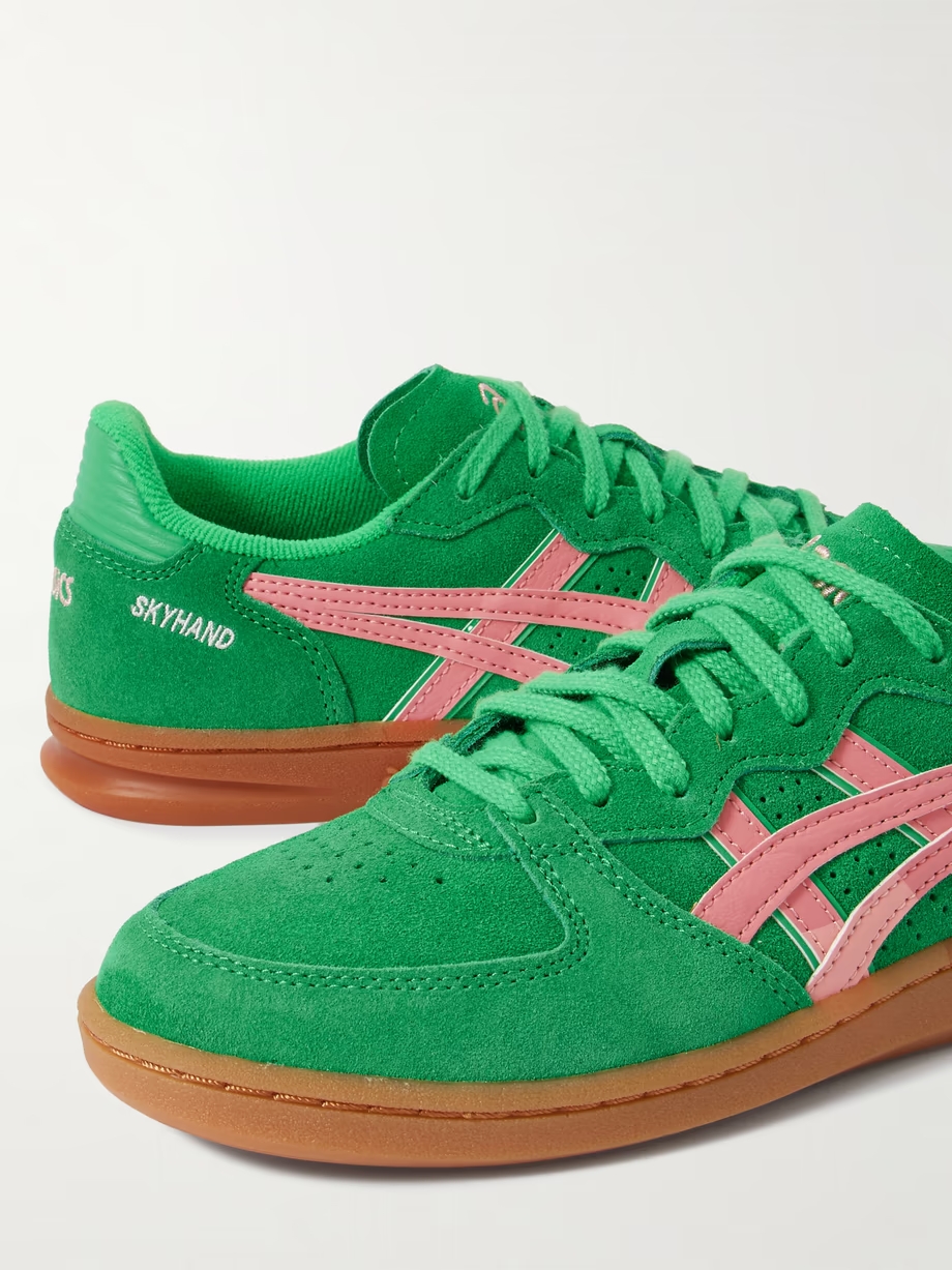 Skyhand OG leather-trimmed suede sneakers Skyhand OG leather-trimmed suede sneakers