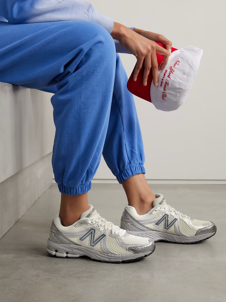 860v2 Ceres rubber and leather-trimmed mesh sneakers 860v2 Ceres rubber and leather-trimmed mesh sneakers