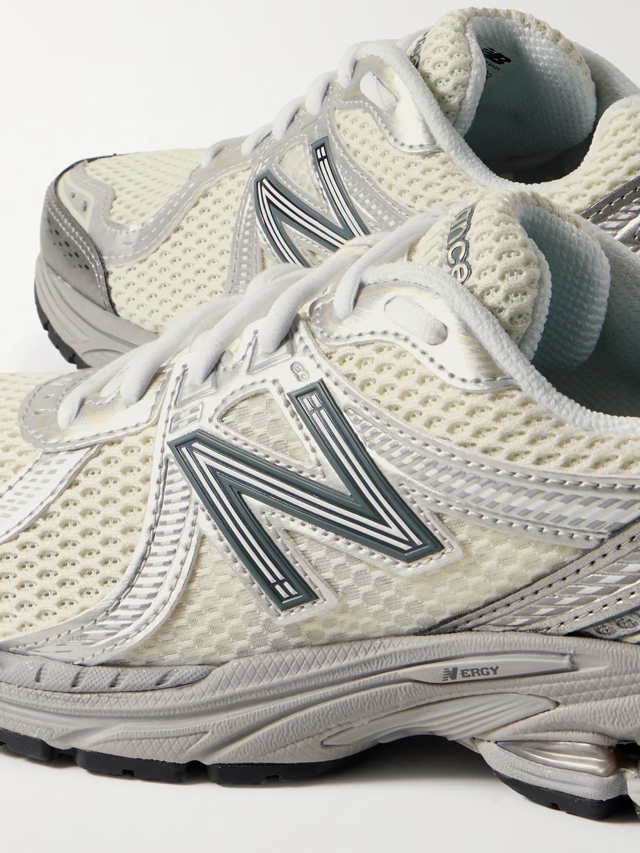 860v2 Ceres rubber and leather-trimmed mesh sneakers 860v2 Ceres rubber and leather-trimmed mesh sneakers