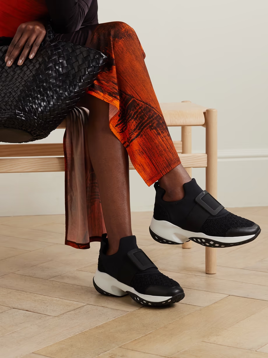 Viv Run mesh and leather sneakers Viv Run mesh and leather sneakers