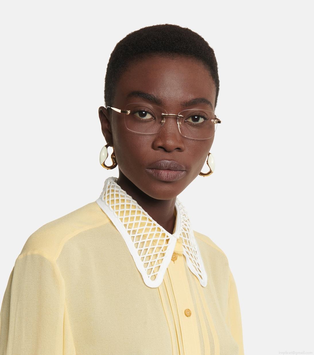 Cartier Eyewear CollectionPanthère de Cartier rectangular glasses Cartier Eyewear CollectionPanthère de Cartier rectangular glasses