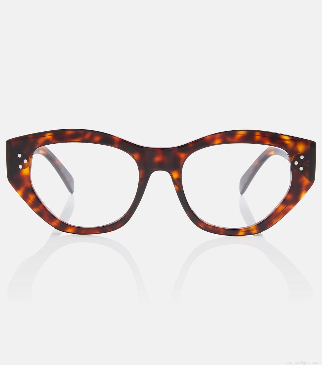Celine EyewearTortoiseshell cat-eye glasses Celine EyewearTortoiseshell cat-eye glasses