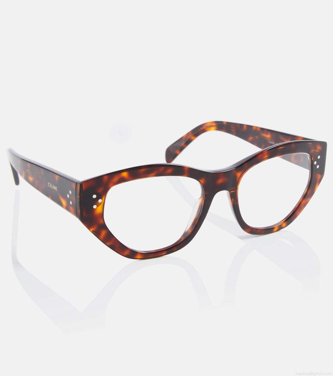 Celine EyewearTortoiseshell cat-eye glasses Celine EyewearTortoiseshell cat-eye glasses