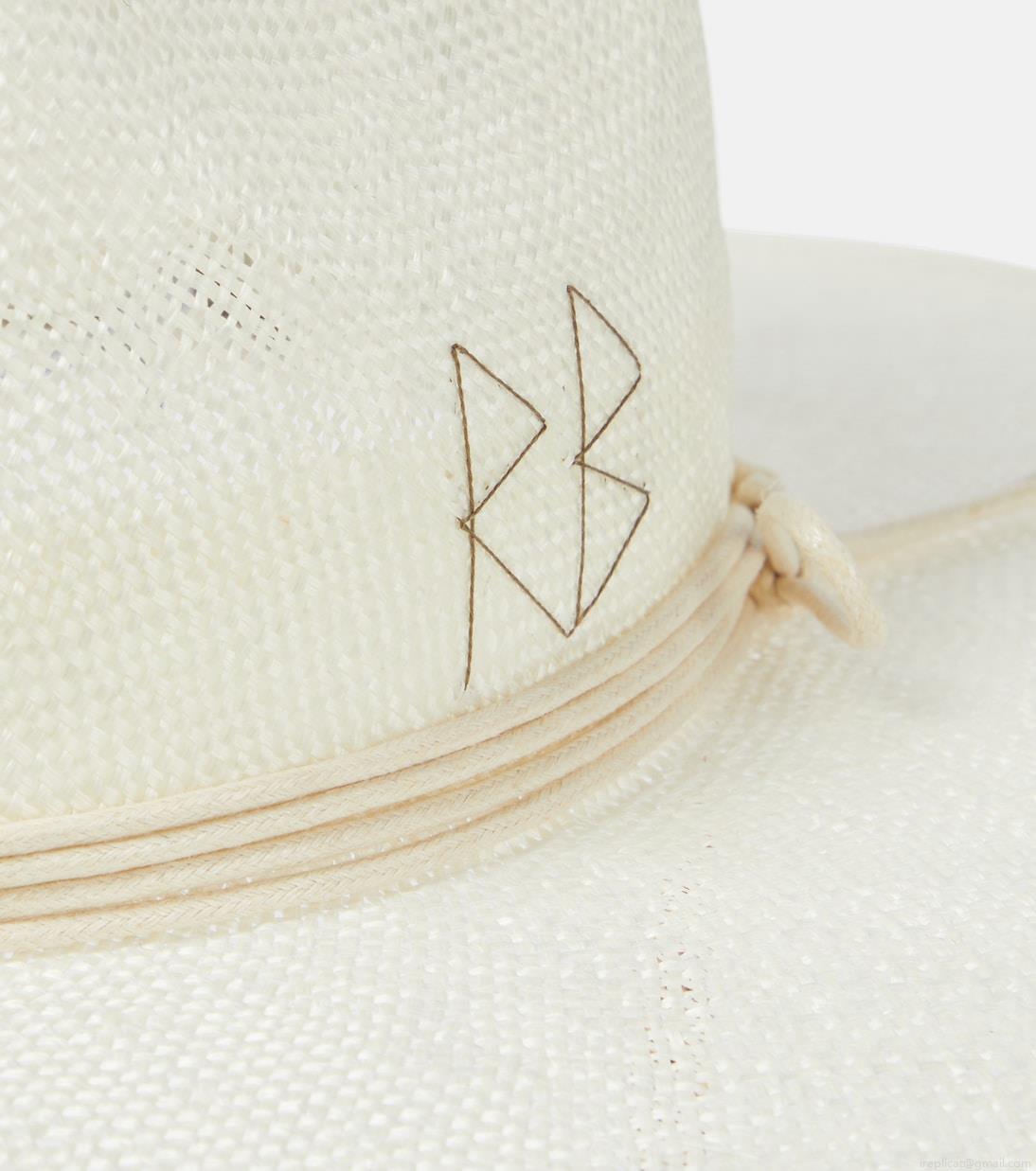 Ruslan BaginskiyEmbellished straw fedora Ruslan BaginskiyEmbellished straw fedora