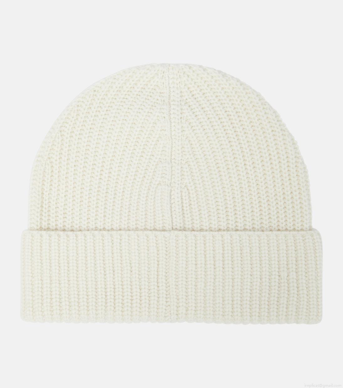 ValentinoRibbed-knit embellished cashmere beanie ValentinoRibbed-knit embellished cashmere beanie