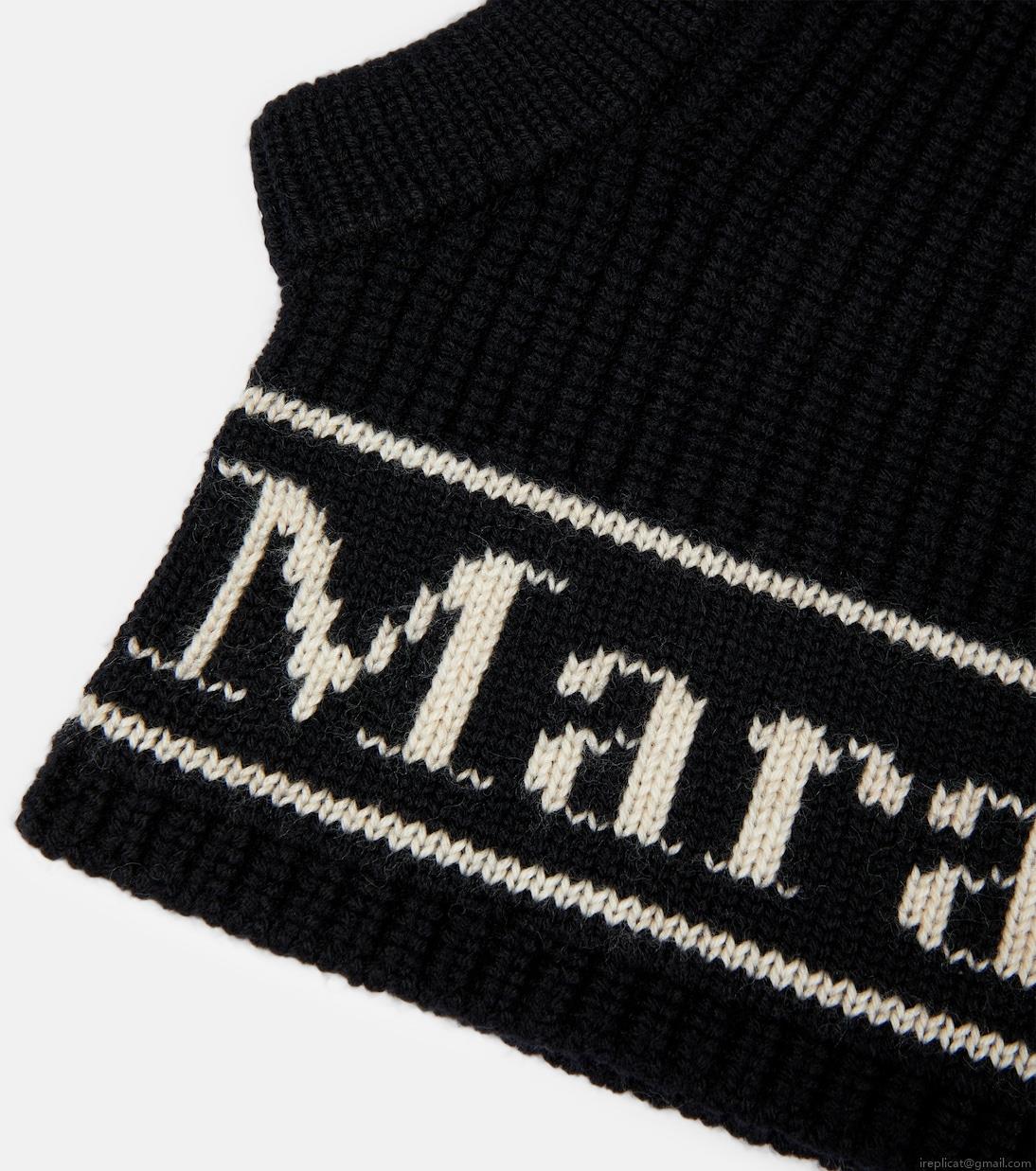 Max MaraGong logo wool ski mask Max MaraGong logo wool ski mask