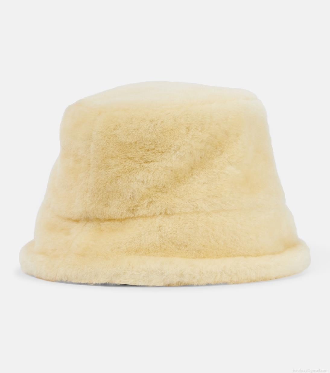 LoeweLogo shearling bucket hat