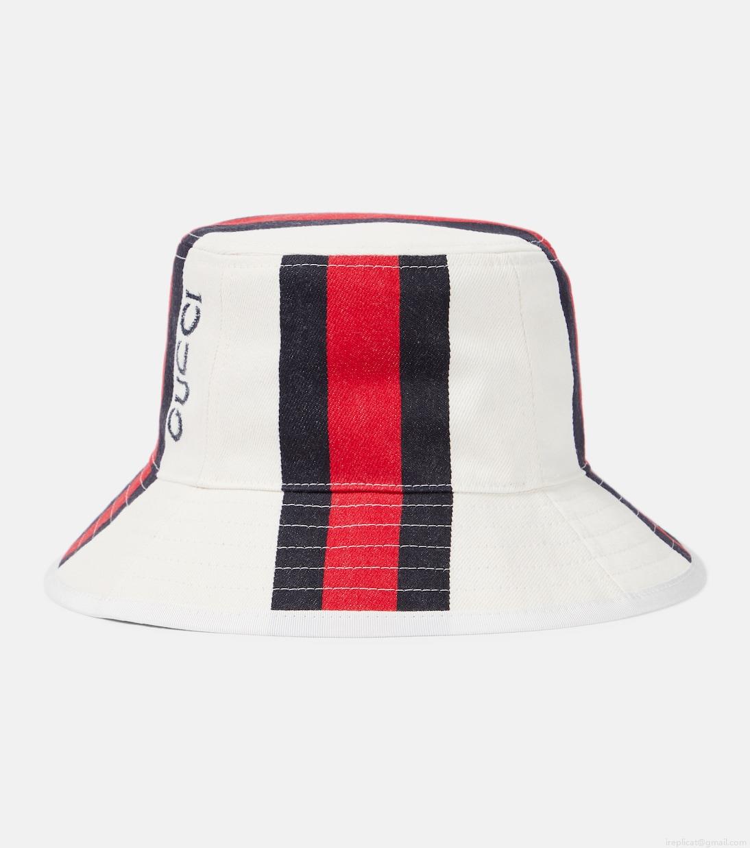 GucciLogo cotton canvas bucket hat GucciLogo cotton canvas bucket hat