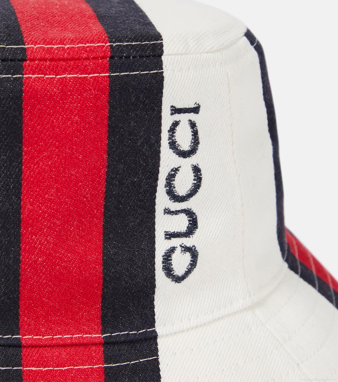 GucciLogo cotton canvas bucket hat GucciLogo cotton canvas bucket hat