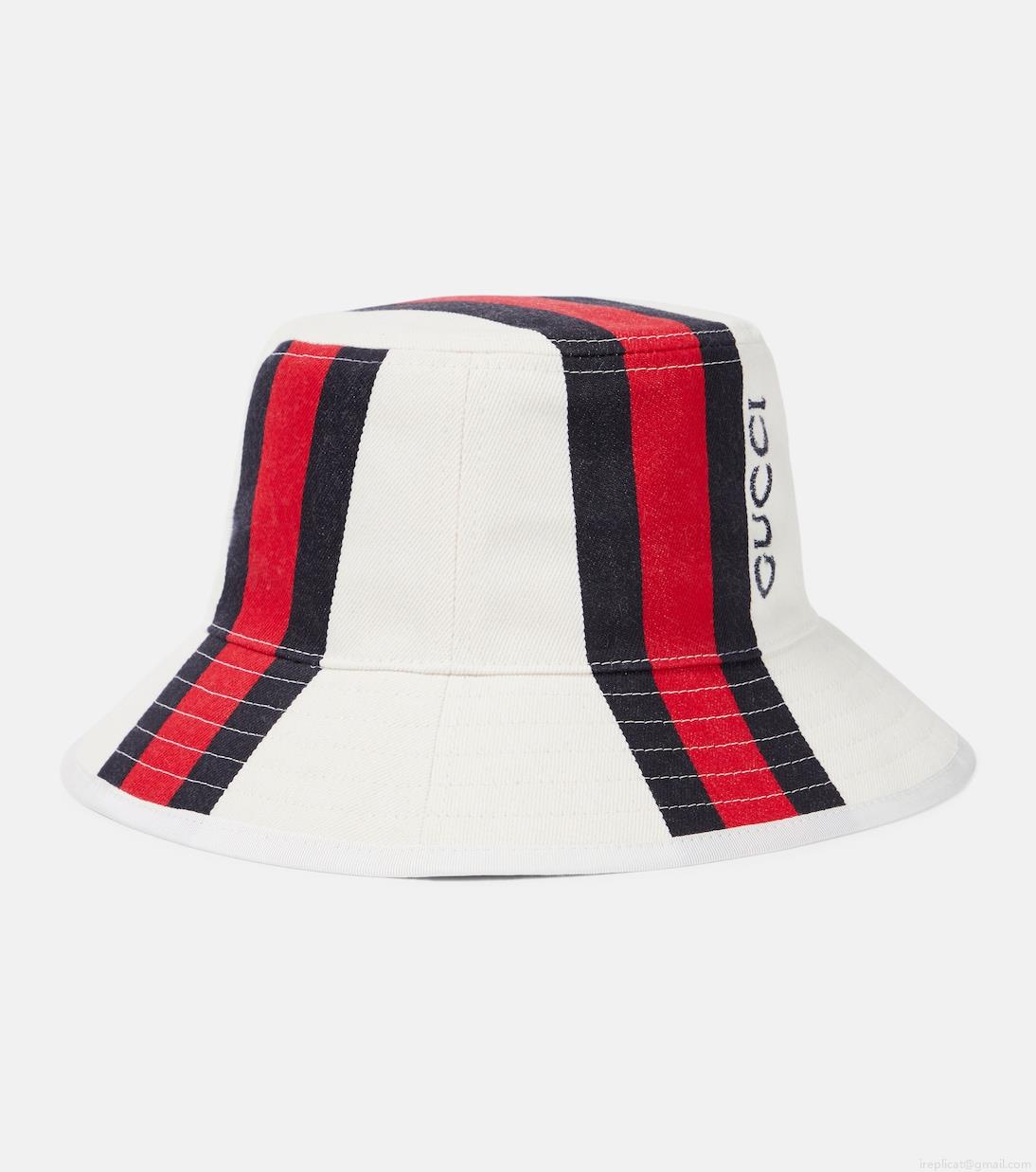 GucciLogo cotton canvas bucket hat GucciLogo cotton canvas bucket hat