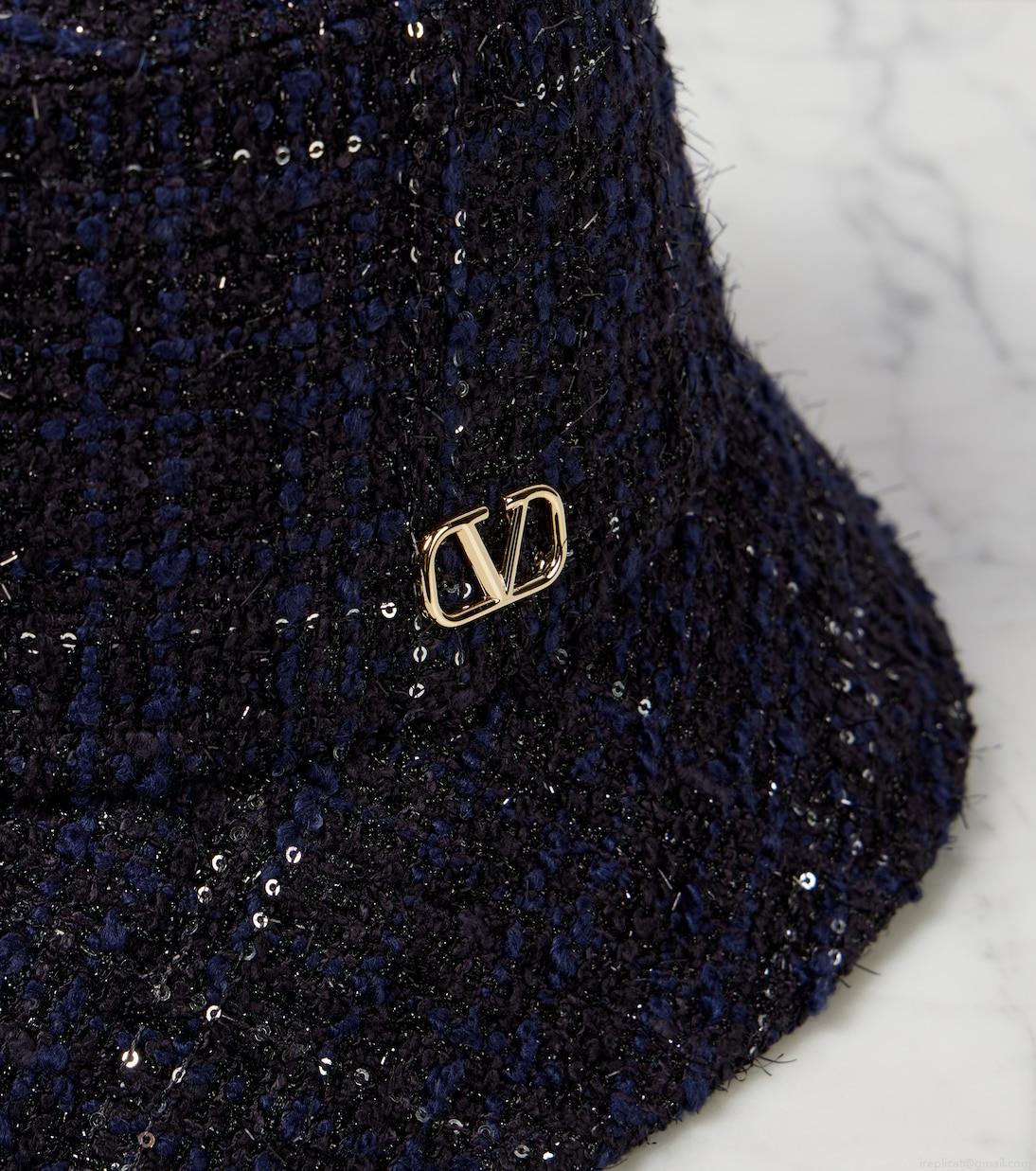 ValentinoVLogo Signature tweed bucket hat ValentinoVLogo Signature tweed bucket hat