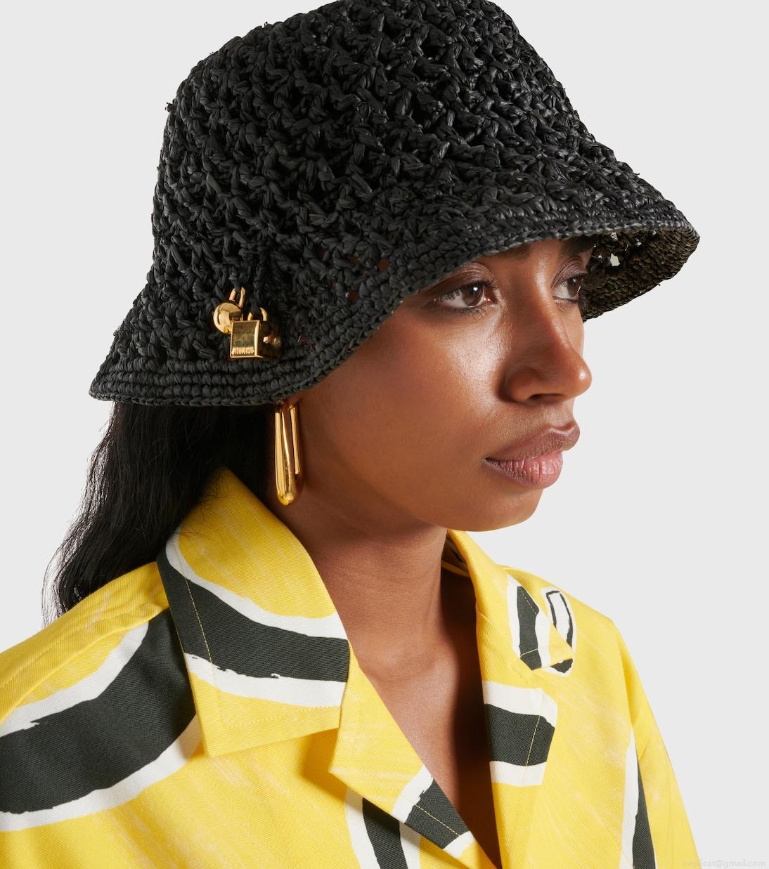 JacquemusLe Bob Spiaggia raffia bucket hat JacquemusLe Bob Spiaggia raffia bucket hat