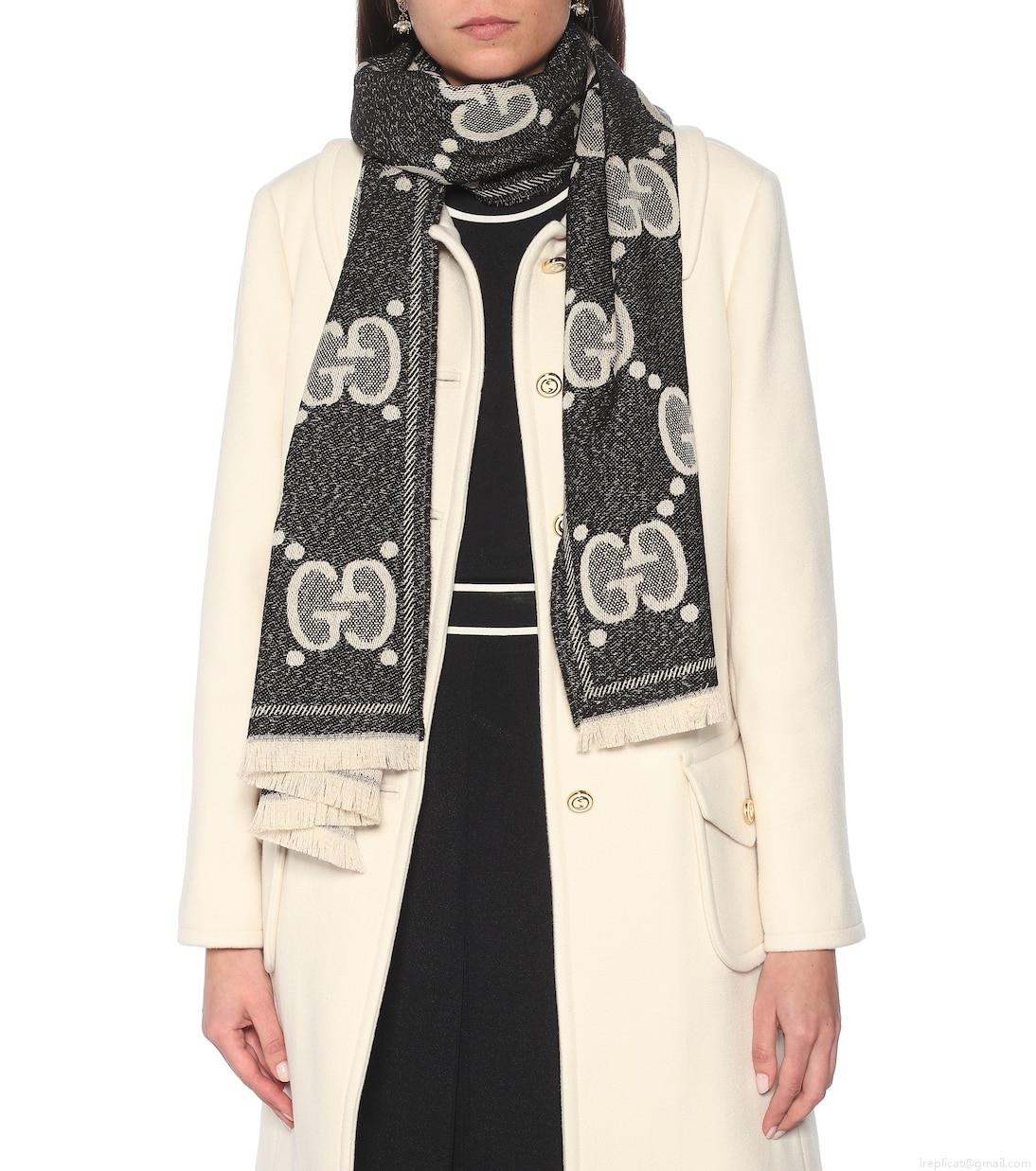 GucciGG jacquard wool scarf GucciGG jacquard wool scarf