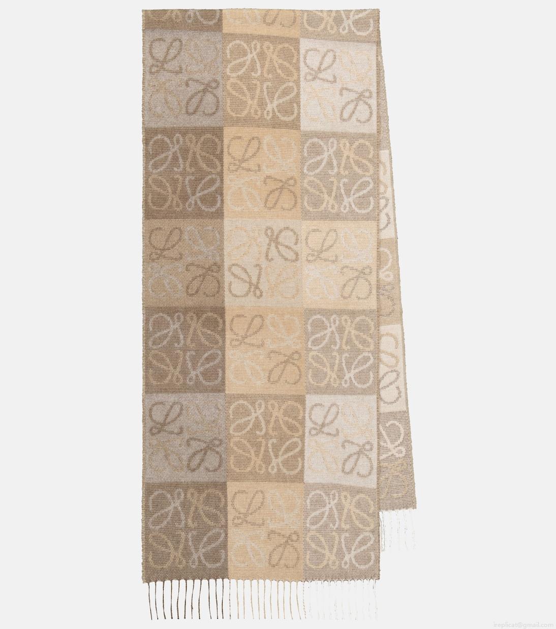 LoeweAnagram wool and cashmere scarf LoeweAnagram wool and cashmere scarf