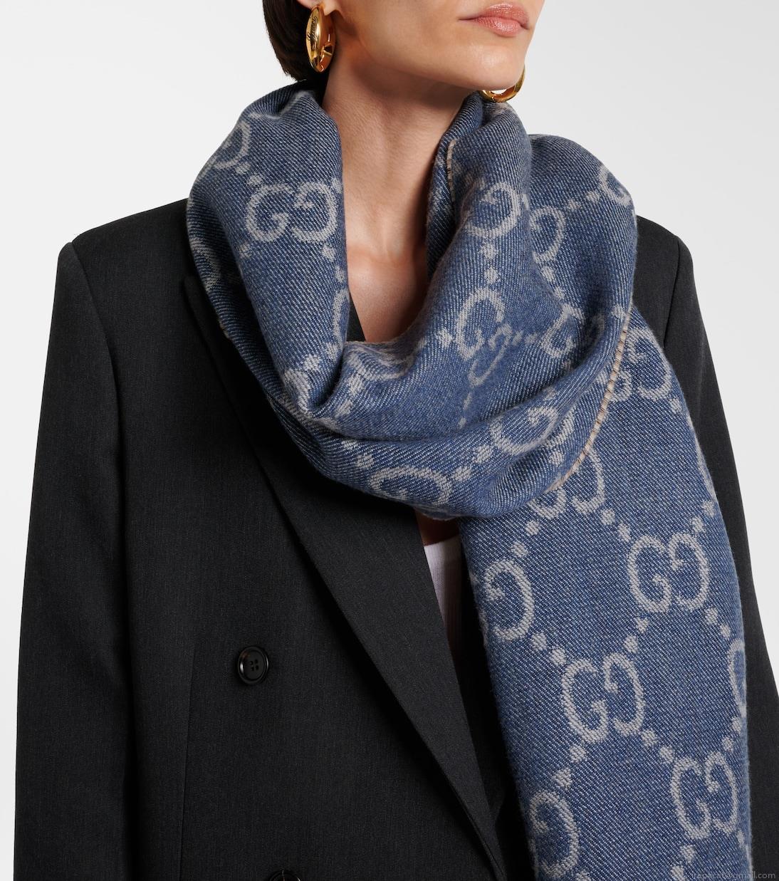 GucciGG jacquard wool scarf GucciGG jacquard wool scarf