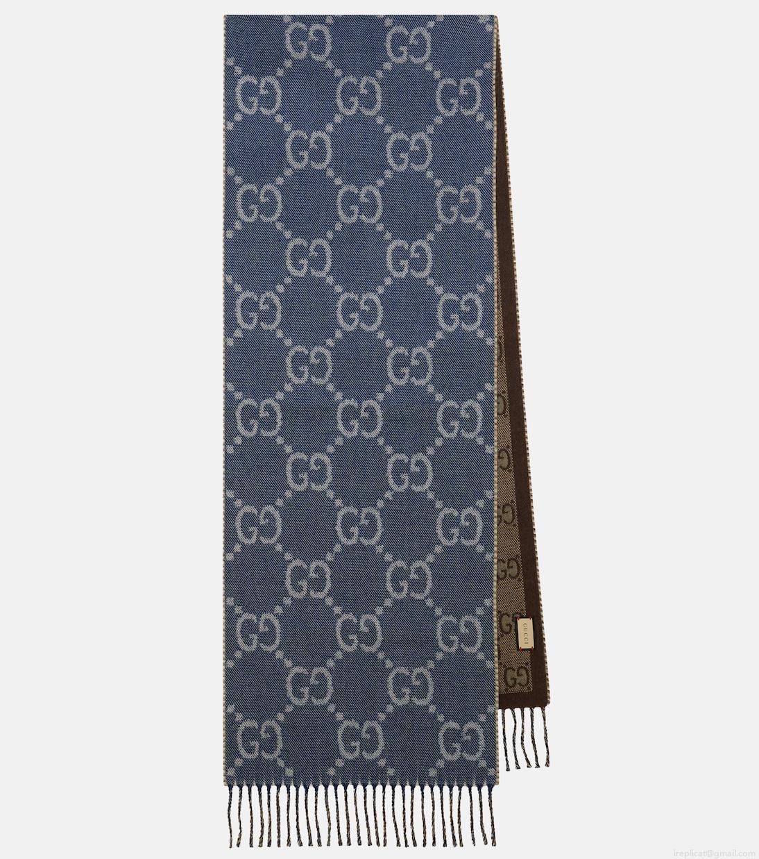 GucciGG jacquard wool scarf GucciGG jacquard wool scarf