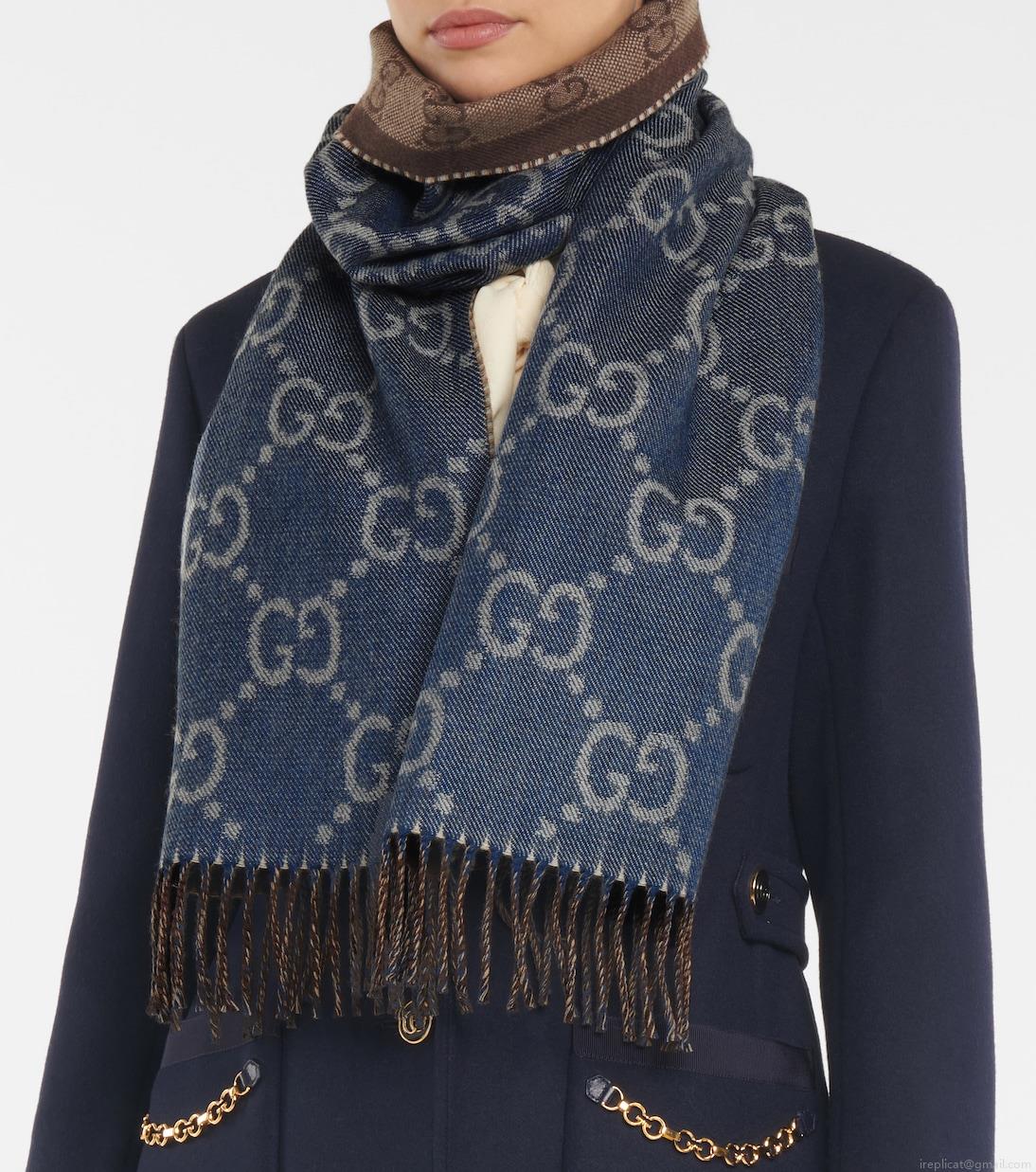 GucciGG jacquard wool scarf GucciGG jacquard wool scarf