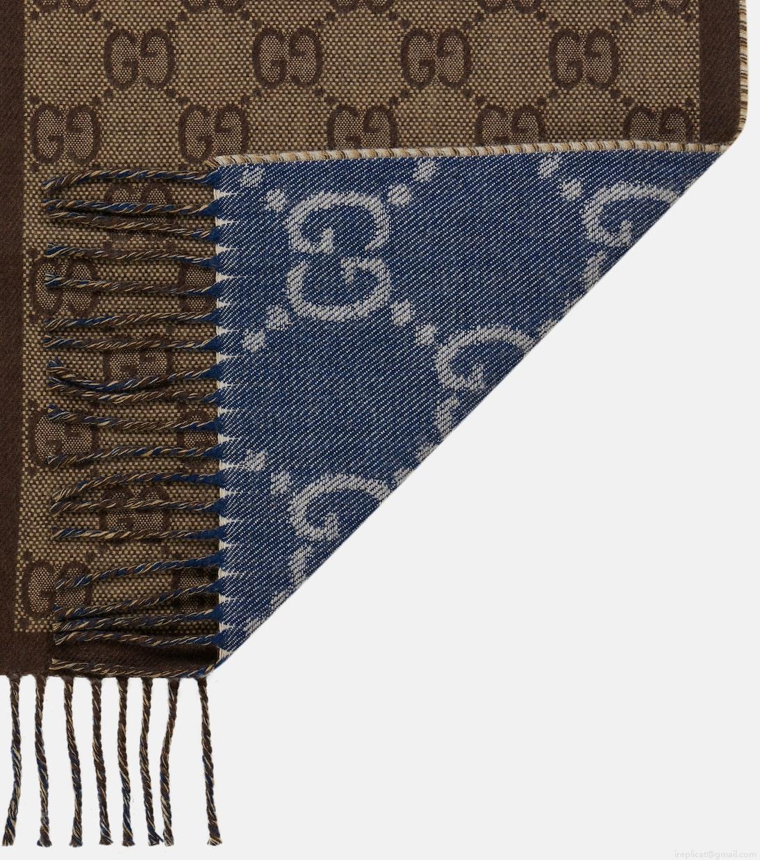 GucciGG jacquard wool scarf GucciGG jacquard wool scarf