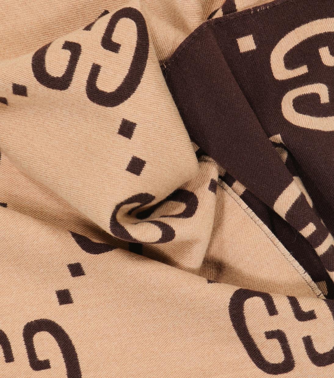 GucciGG jacquard wool and silk scarf GucciGG jacquard wool and silk scarf