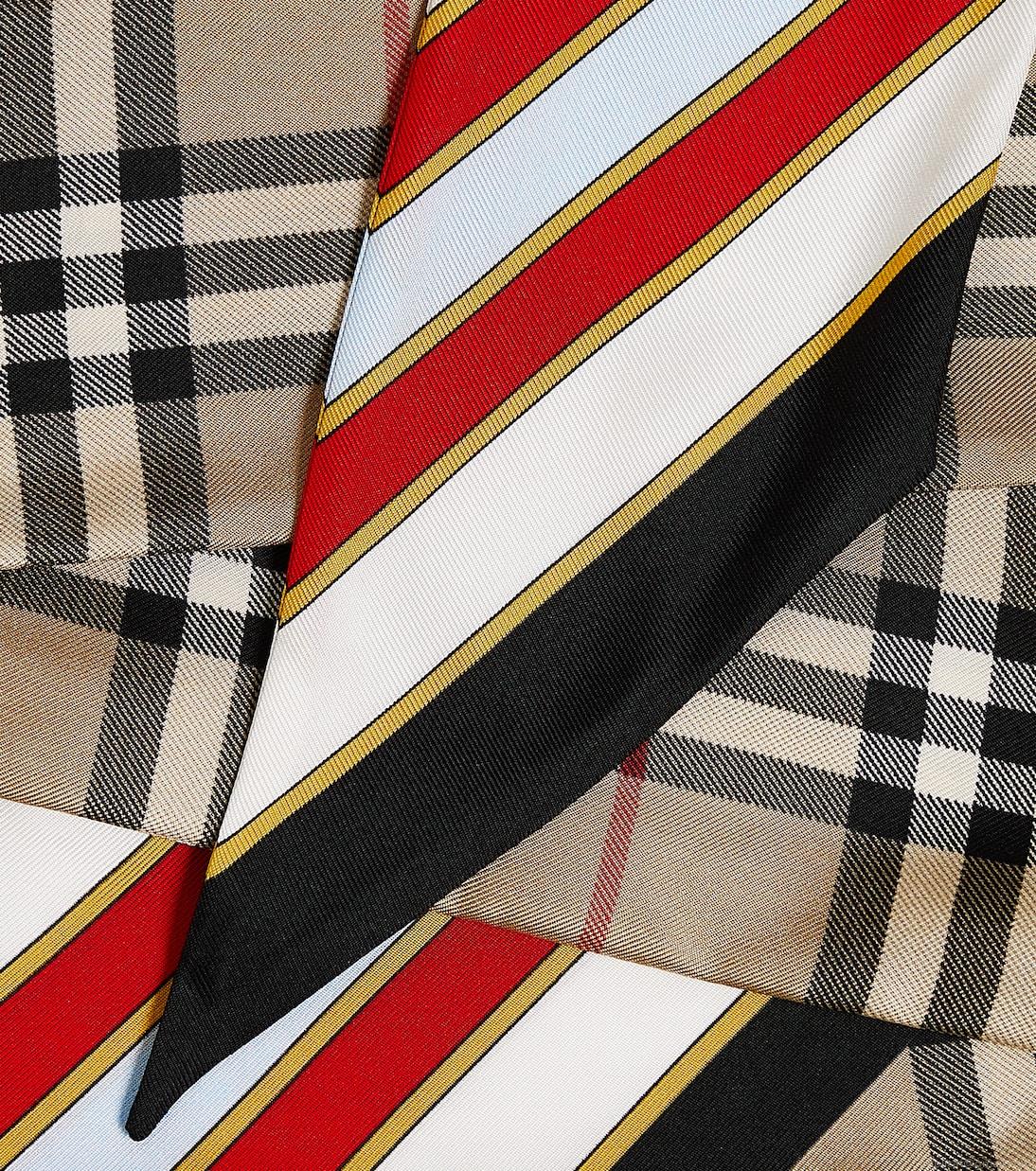 BurberrySkinny checked silk scarf BurberrySkinny checked silk scarf