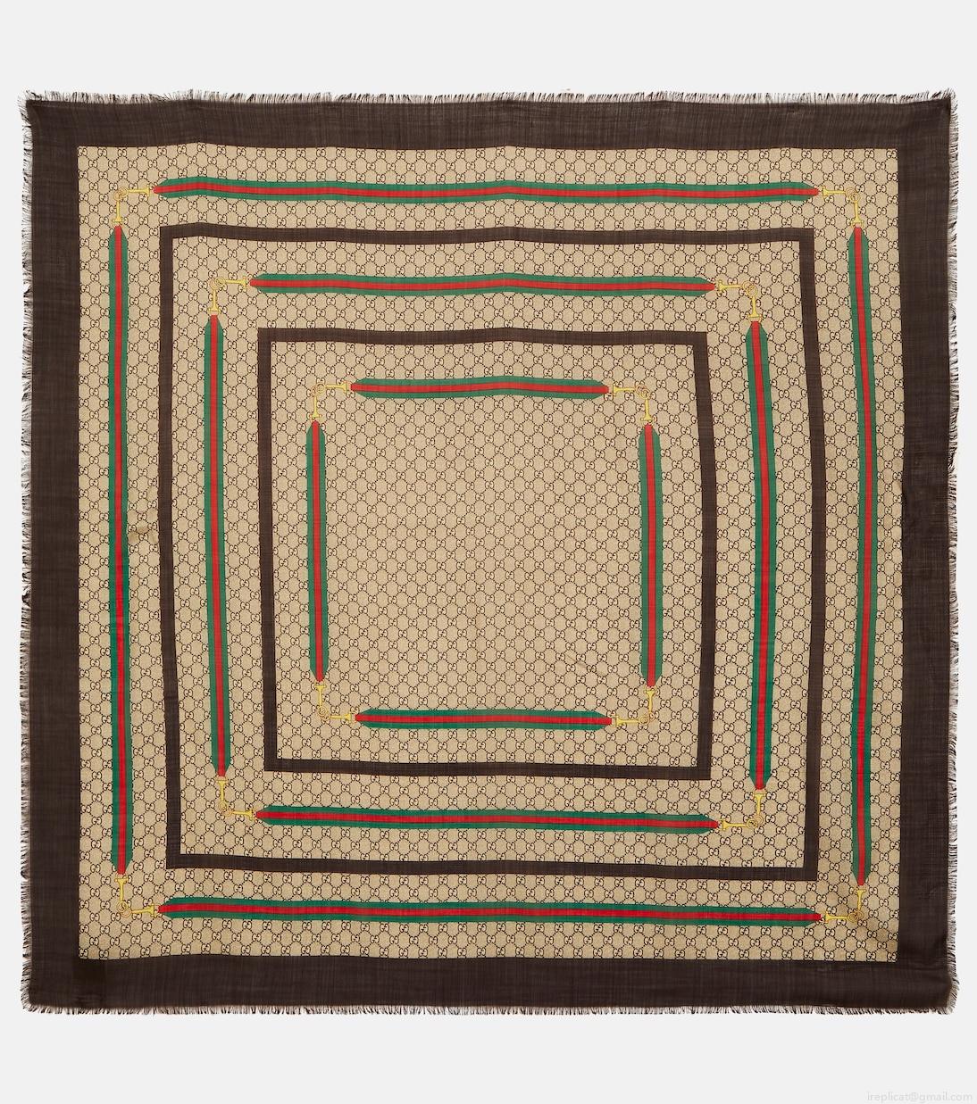 GucciGG wool and silk scarf GucciGG wool and silk scarf