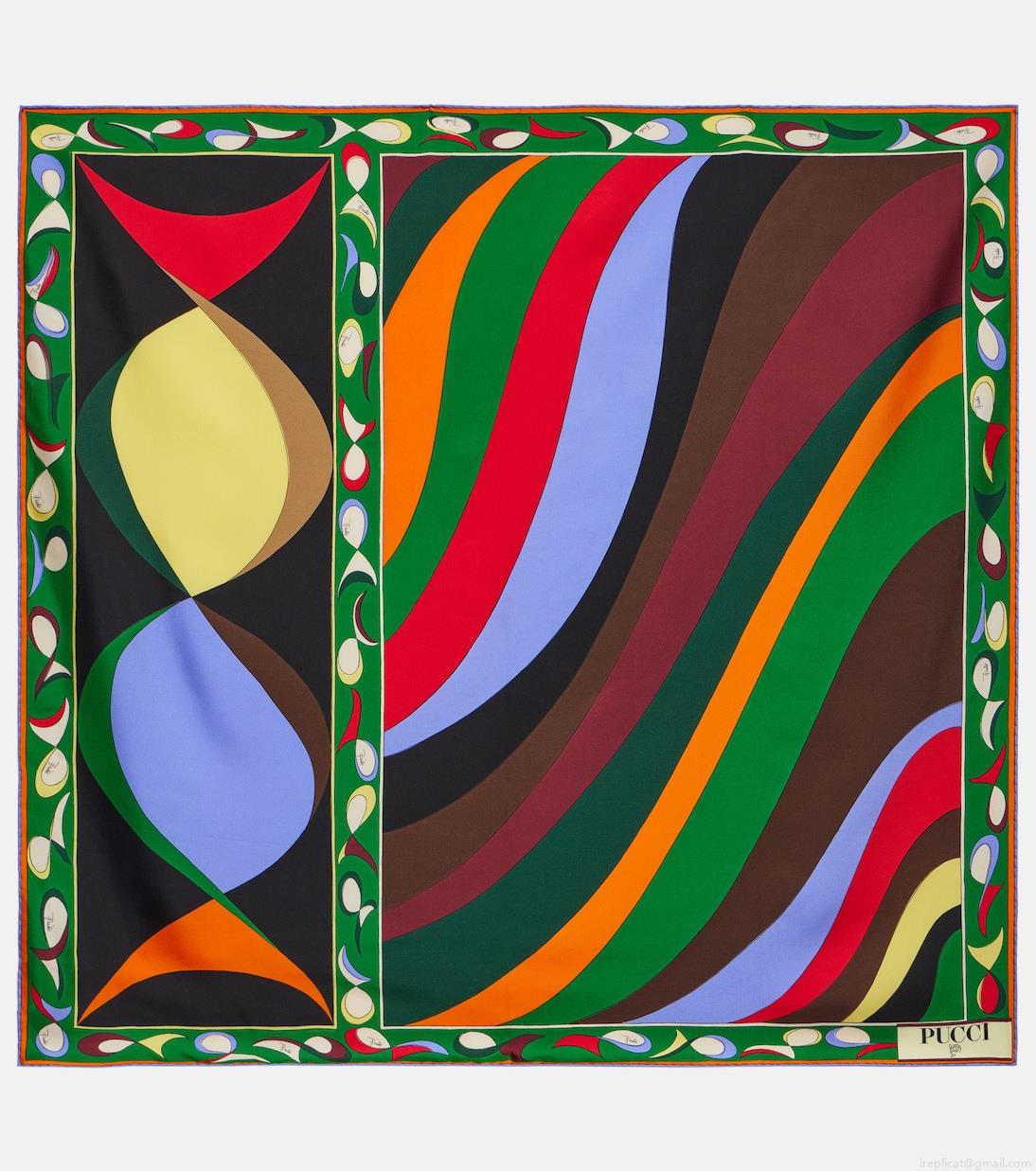 PucciPesci silk twill scarf PucciPesci silk twill scarf