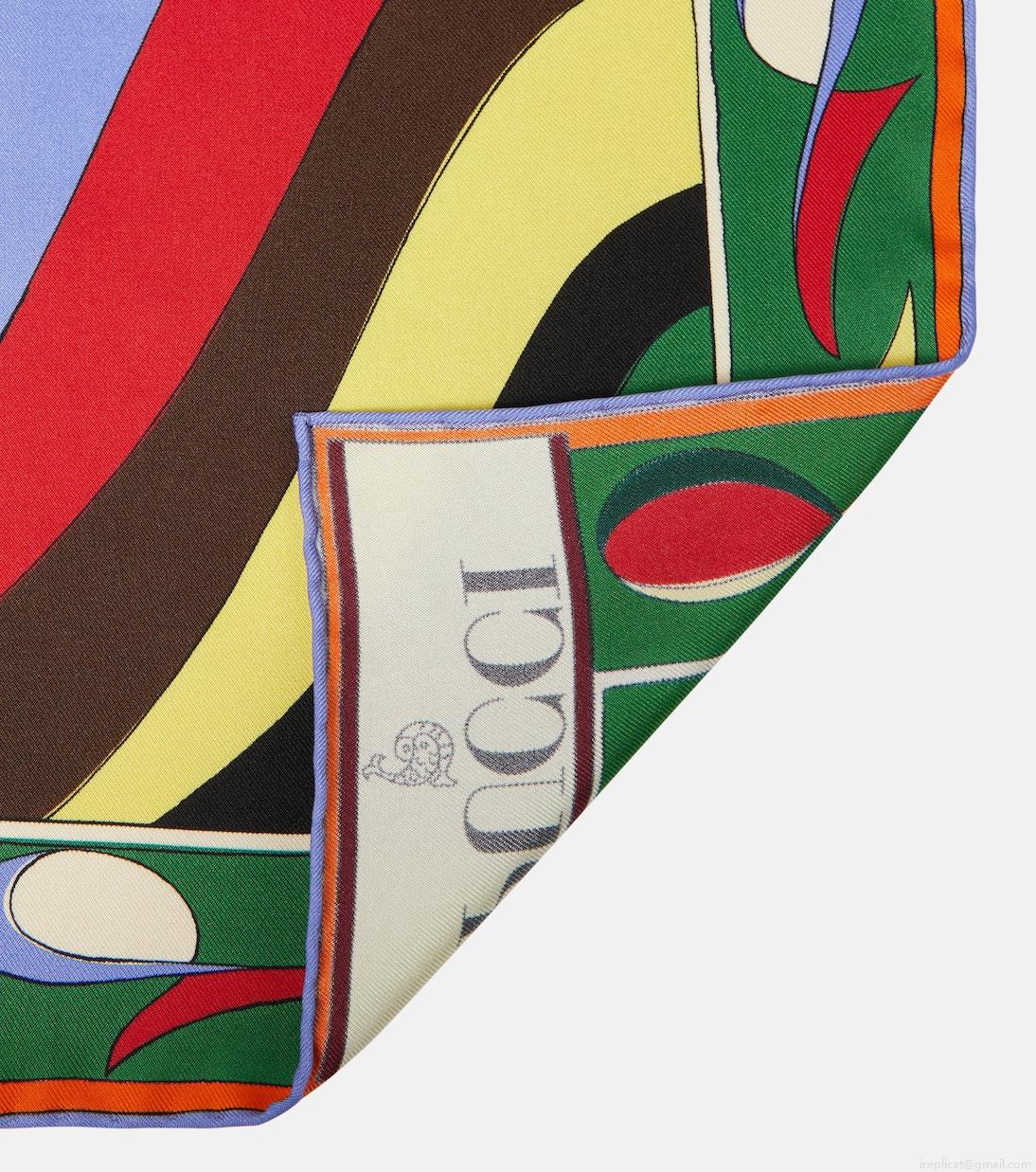 PucciPesci silk twill scarf PucciPesci silk twill scarf